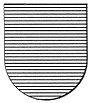 Arcering voor de heraldische kleur blauw