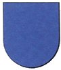 De kleur van heraldisch blauw