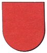 De kleur van heraldisch rood